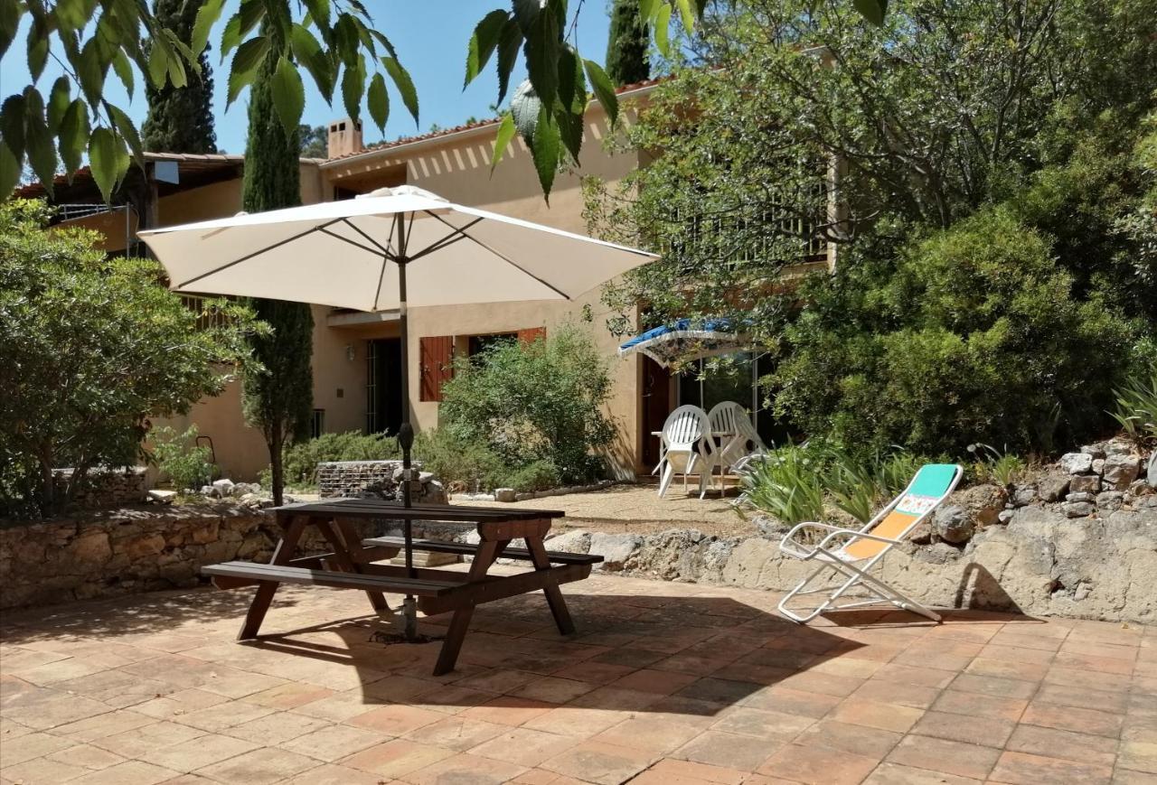 T2 36 m2, RdC de villa, clim, gd jardin clos, animx ok, quartier Mt Faron très calme, wifi, parking Toulon Extérieur photo